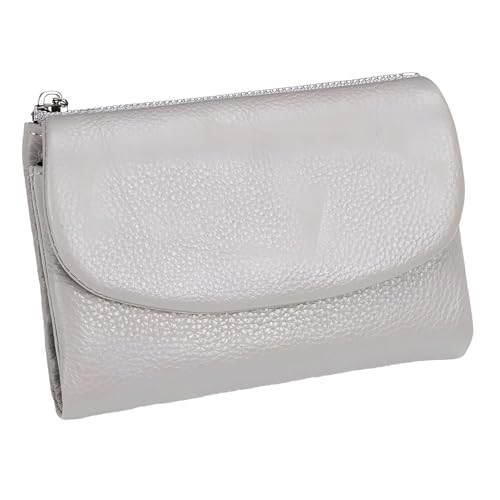 Unisex Pebble Leather Wallet - Exquisite Small Wallet Women, Genuine Pebble Soft Leather Wallets, Multiple Compartments for Coins and Cards von Generisch