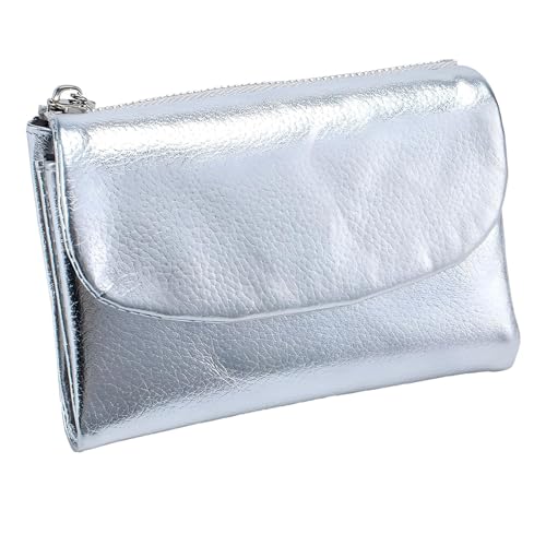 Unisex Pebble Leather Wallet - Exquisite Small Wallet Women, Genuine Pebble Soft Leather Wallets, Multiple Compartments for Coins and Cards von Generisch