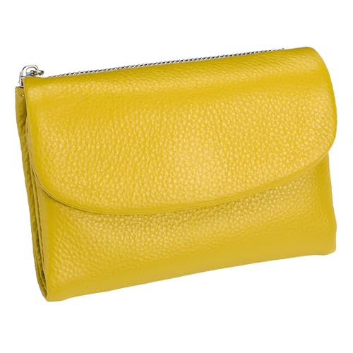 Unisex Pebble Leather Wallet - Exquisite Small Wallet Women, Genuine Pebble Soft Leather Wallets, Multiple Compartments for Coins and Cards von Generisch