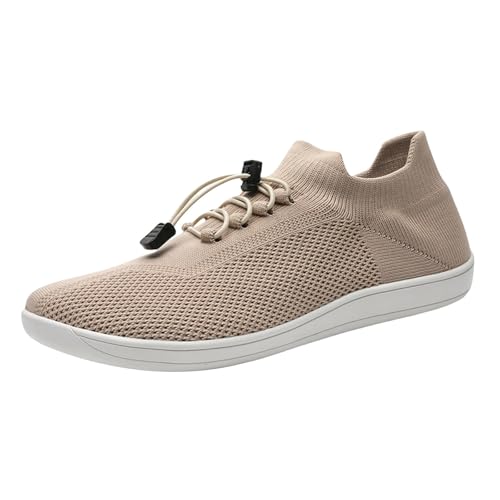 Unisex Sneaker Damen Herren Sportschuhe Bequem Laufschuhe rutschfest Turnschuhe Leicht Walkingschuhe Outdoor Freizeit Fitnessschuhe Atmungsaktive Mesh Wanderschuhe Ohne Schnürsenkel Fußgewölbe von Generisch