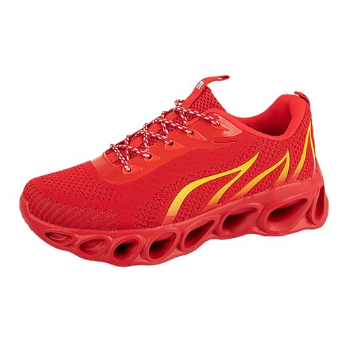 Unisex Sneaker Low top Turnschuhe Wasserdicht Outdoor Fitness Sportschuhe Leicht Laufschuhe Bequeme Walkingschuhe Rutschfest Atmungsaktive Mesh Wanderschuhe, Arch Support Blendend Sommerlichen Farben von Generisch