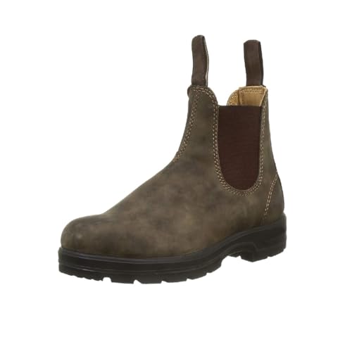 Unisex Wildleder Chelsea Boots Slip on Desert Boots Sichere Herbst Winter Stiefel (Brown, M, Erwachsene, 41, Numerisch, EU Schuhgrößensystem, M) von Generisch