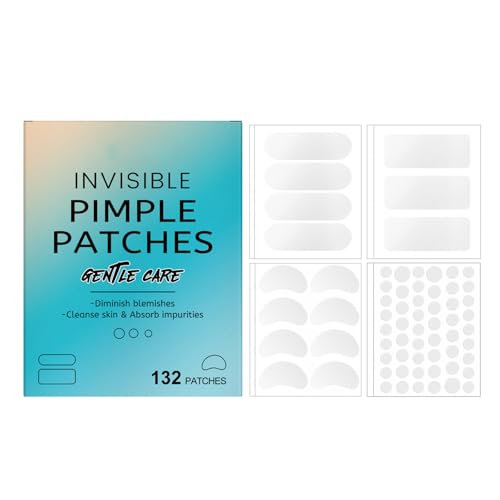 Unsichtbare Pickelflecken für Gesicht (132 Graf), Akne-Flecken, Aufkleber bedecken Pickel für Flecken, effektiv Gesichtspflege, ungiftig, für den täglichen Gebrauch (1pc) von Generisch