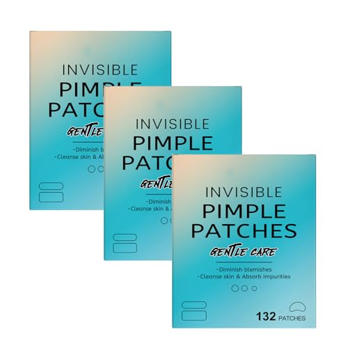Unsichtbare Pickelflecken für Gesicht (132 Graf), Akne-Flecken, Aufkleber bedecken Pickel für Flecken, effektiv Gesichtspflege, ungiftig, für den täglichen Gebrauch (3pcs) von Generisch