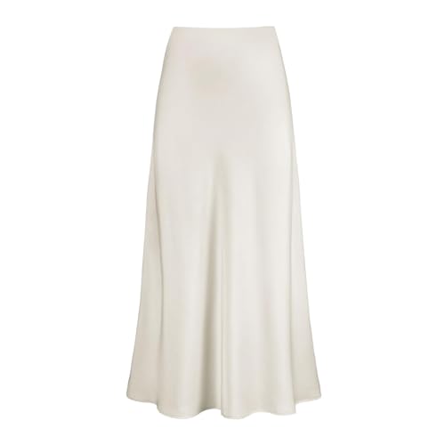 Unterrock Damen Lang Elegantes Unsichtbar Rock Unterkleid Klassischer Underskirt Lang Petticoat Lange Halbrock Knielang Petticoa Antistatisch Glatte Unterrock Petticoat Weich Unterrock von Generisch