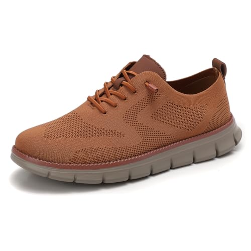 Urban Ultra-Komfort-Schuhe, Business-Freizeitschuhe, atmungsaktiv, Schuhe für Herren, Oxfords, Loafers, Schnürschuhe, leichte Sneakers, gelb, 39 2/3 EU von Generisch