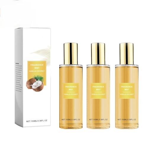 V Secret Vanille Coconut Passion Bodyspray, Bodyspray Parfum Damen, lang anhaltendes Duftparfüm, Ideal für den Sommer (3pcs) von Generisch