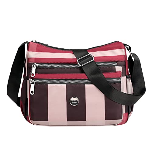 Valise modische Bauchtasche, wasserdicht, maßgeschneidertes Design, Nylon, niedliche Tasche für Damen, rot, Einheitsgröße, Reiserucksäcke von Generisch