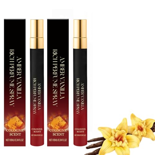 Vanilla Pheromonparfüm Frauen, Vanilla Parfums, Lang Anhaltender Haut-Körpernebel mit Vanille & Amber, Tragbares Parfümspray Für Dating-Reisen (2PCS) von Generisch