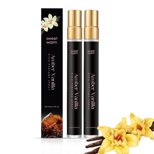 Vanille Parfüm Mit Natürlichem Vanilleextrakt – Langanhaltender Haut-Körpernebel – Kompaktes Parfümspray Für Dating & Reisen (2stk) von Generisch