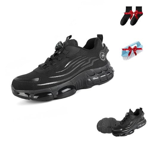 Vanolo Steelstep Ortho, Sicherheitsschuhe Mit Breiter Zehenbox, Schlag-und Durchstichfest, rutschfest (266 Schwarz, Erwachsene, Herren, 38, Numerisch, EU Schuhgrößensystem, M) von Generisch