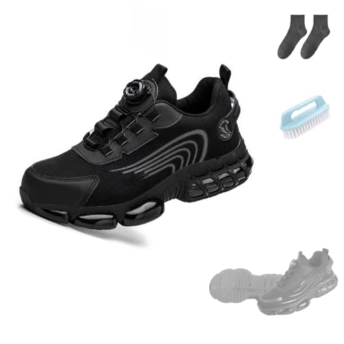 Vanolo Steelstep Ortho, Sicherheitsschuhe Mit Breiter Zehenbox, Schlag-und Durchstichfest, rutschfest (3510 Schwarz, Erwachsene, Herren, 38, Numerisch, EU Schuhgrößensystem, M) von Generisch