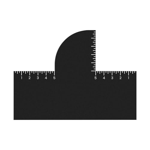 Verbesserungskarte | Shape-Up-Werkzeug für den Haaransatz – glattes Rasierwerkzeug mit Messindikatoren für die Fellpflege, Friseure, Männer, Teenager, Anfänger von Generisch