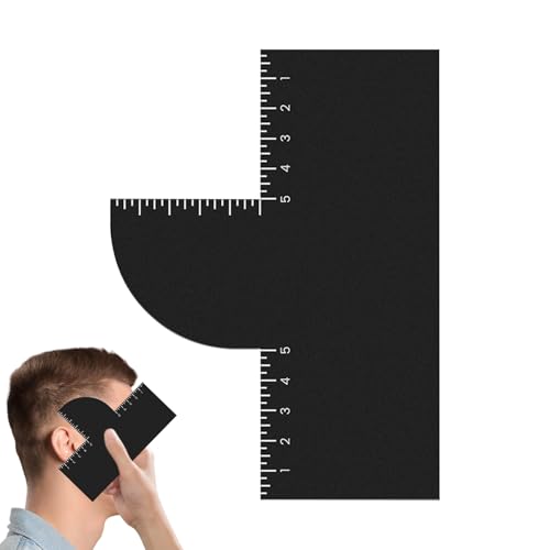 Verbesserungskarte für Friseure – Haaransatz-Formungswerkzeug, Verbesserungskarte, glattes Rasierwerkzeug mit Messindikatoren für die Fellpflege, Friseure, Männer, Teenager, Anfänger von Generisch