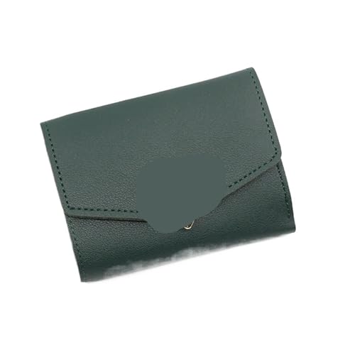 Version Frauen Geldbörse Kurz Herzform Drei Falten Frauen Multi Card Slot Tasche Zero Geldbörsen für, grün, Einheitsgröße, Amerikanisch von Generisch