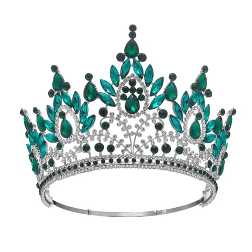 Verstellbare Festzug große Krone Miss Universe Haarkrone Hochzeit Paty Bühne Show Kronen und Tiaras, Strasssteine, Legierung von Generisch