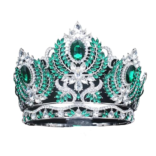 Verstellbare Kristall-Tiaras für Damen, Kronen für Hochzeit, Festzug, Abschlussball, Haarband von Generisch