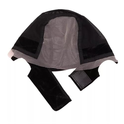 Verstellbare Perückengriffkappe für klebefreie Perücken – sicheres Perückenband mit Spitze vorne für bequeme, rutschfeste Passform (schwarz) von Generisch