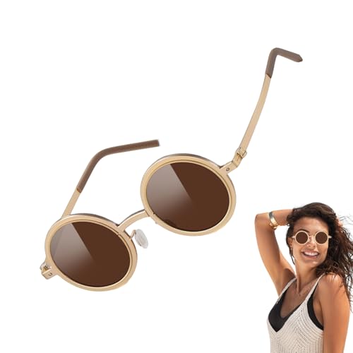 Verstellbare Tönung Sonnenbrille | Runde Sonnenbrillen Mit Rundumschutz Für Autofahrer,Mode UV-Block Brille Für Reisen Stadtbummel Angeln Outdoor Sport von Generisch