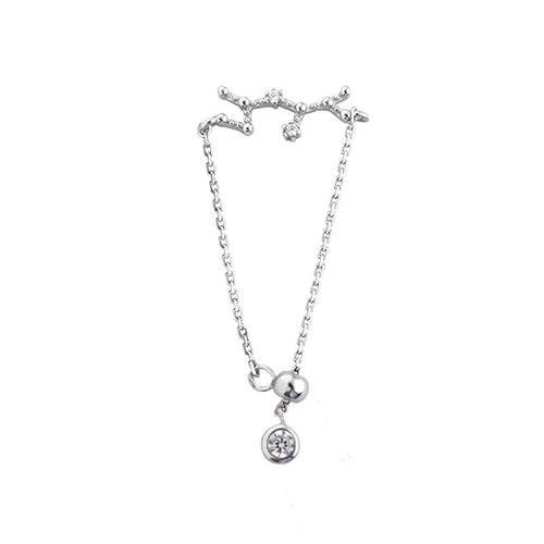 Verstellbarer Ring für Damen, Sternzeichen, 925er-Sterlingsilber, minimalistischer Modeschmuck (Krebs) von Generisch