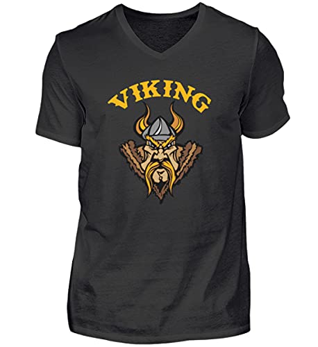 Viking - Wikinger mit Bart - Herren Shirt -XXL-Black von Generisch