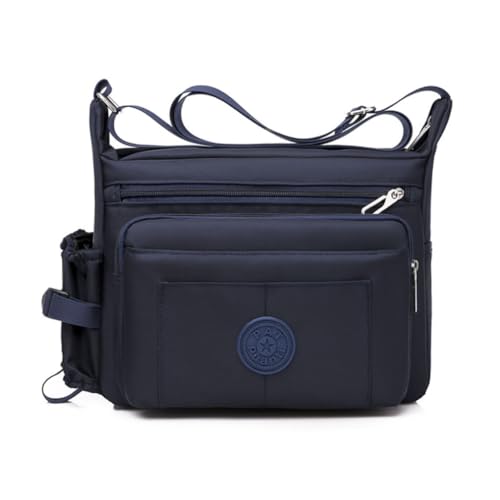 Vintage Canvas Messenger Bag for Men and Women, Stylish Shoulder Bag, Multi-Pocket Crossbody Bag, Large Capacity Satchel for Students, Laptop, Business, Travel, and Daily Commuting, Blau 3 Vintage Canvas Messenger Bag for Men and Women, Stylish Shoulder Bag, Multi-Pocket Crossbody Bag, Large Capacity Satchel for Students, Laptop, Business, Travel, and Daily Commuting, Blau 3 von Generisch