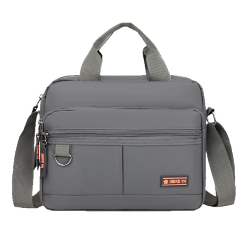 Vintage Canvas Messenger Bag for Men and Women, Stylish Shoulder Bag, Multi-Pocket Crossbody Bag, Large Capacity Satchel for Students, Laptop, Business, Travel, and Daily Commuting, Grau 3 Vintage Canvas Messenger Bag for Men and Women, Stylish Shoulder Bag, Multi-Pocket Crossbody Bag, Large Capacity Satchel for Students, Laptop, Business, Travel, and Daily Commuting, Grau 3 von Generisch