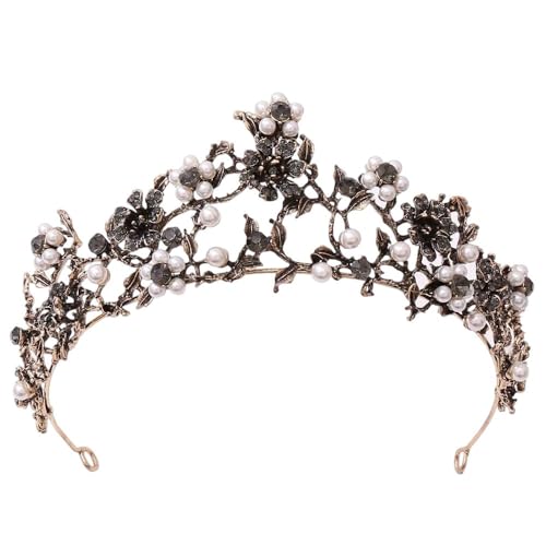 Vintage Kristall Braut Krone Strass Festzug Tiara Hochzeit Haarschmuck von Generisch