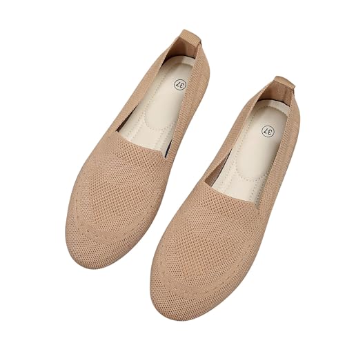 Vintage Loafers Bootsschuhe Wanderschuhe Elegant Leicht Rutschfest Flache Schuhe Damen Leder Casual Turnschuhe Sommerschuhe Niedrig Frühling Sandaletten, Khaki, 40 EU Vintage Loafers Bootsschuhe Wanderschuhe Elegant Leicht Rutschfest Flache Schuhe Damen Leder Casual Turnschuhe Sommerschuhe Niedrig Frühling Sandaletten, Khaki, 40 EU von Generisch
