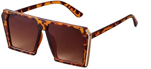 Vintage Oversized Sonnenbrille für Damen Herren Retro Metallkanten Lila verspiegelt Sonnenbrille 2026 von Generisch