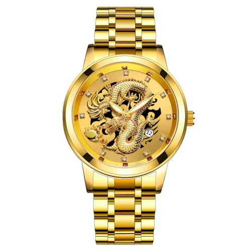 Vintage Pocket Watch for Men Atmosphärische Herrenuhr Business Wear Uhr Casual und Herrenmode Uhr Elegante Herrenuhr Armbanduhr Herren Katzenmotiv (A, One Size) von Generisch