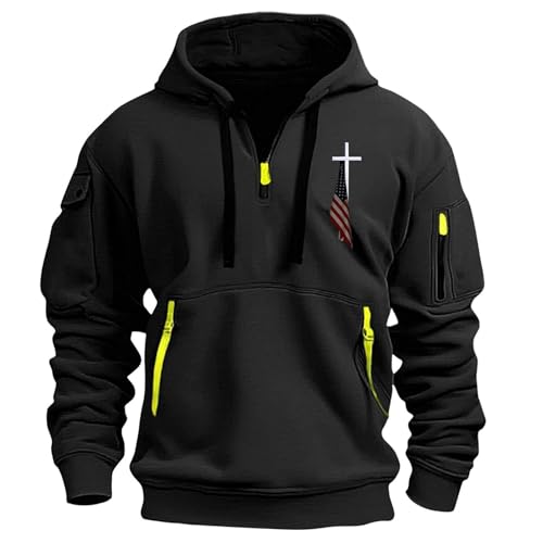 Vintage Pullover Herren, Angebote Tages Blitzangebote Militär Motorrad Half Zip Mit Kapuze Herren Hoodie Winter Sweatshirt Jacke Herren Warmer Weihnachts Arbeit Kleidung Herren Kapuzenpulli M Vintage Pullover Herren, Angebote Tages Blitzangebote Militär Motorrad Half Zip Mit Kapuze Herren Hoodie Winter Sweatshirt Jacke Herren Warmer Weihnachts Arbeit Kleidung Herren Kapuzenpulli M von Generisch