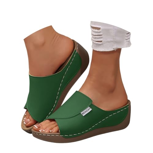 Vivastep Sandalen Damen Sommer Ergonomische Rutschfeste Orthopädische Sandaletten zur Schmerzlinderung Slip in Pantoletten Platform Bequem Keilsandalen Hausschuhe Sommerschuhe 36-43 EU von Generisch