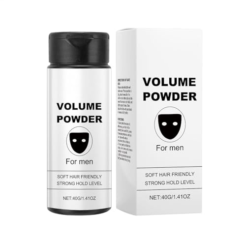 Volumen Puder Haare Männer, Texturpulver Für Männer, Natural Stark Hold Haartulver Zum Styling Texturizing 40G, Einfach Aufgebrachte Erfrischungsforming Textur Für Die Ölfetternsteuerung Aufzutragen von Generisch