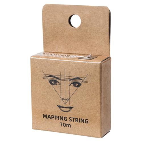 Vorgefärbte Mapping-Saite, Augenbrauen-Markerfaden, einfach zu verwendendes Augenbrauen-Zeichenwerkzeug, präzises Positionierungs-Mapping-Garn für Make-up- , Hilfslineal-Zubehör, Salon-Kosmetik von Generisch