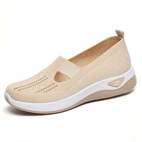 Walkingschuhe Damen Schuhe Sommer Sneaker Leicht Weite H Vermascht Orthopädische Memory Schaum Sportschuhe Atmungsaktive Lässige Komfort Laufschuhe Turnschuhe Freizeitschuhe Bequeme Outdoor Jogging von Generisch