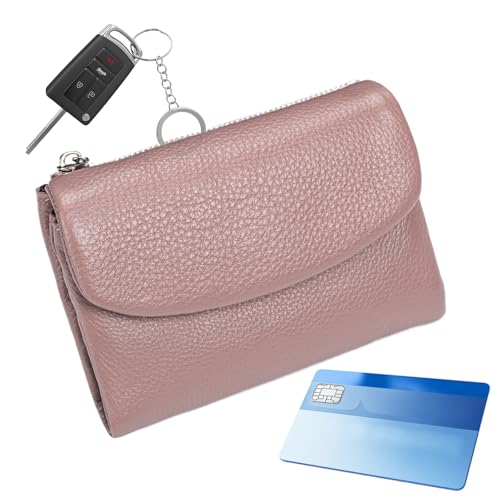 Wallet Women -5.31inch Schlanker Leder -Reisebünz mit Reißverschluss in Taschen für Karten für Bargeld und Münzen, Elegante Clutch Organizer Freundin Mutter Schwester Freund, Soft Election Leder, von Generisch