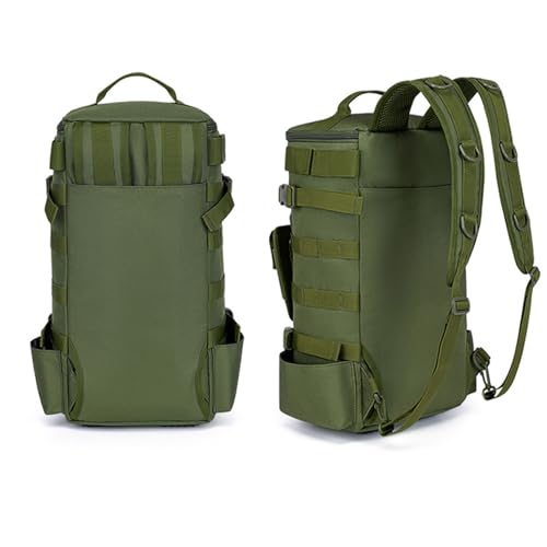 Wanderrucksack Wasserdicht - Rucksack mit Flaschenhalter | Tragbare Reisetasche | Fischrucksack mit Rutenhalter | Rucksack Wasserdichte Köderaufbewahrung für Wandern Tagesrucksack Motorrad Reisen von Generisch