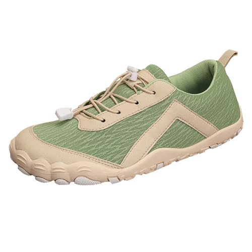 Wanderschuhe Damen Herren Wasserdicht Barfußschuhe Bequeme Laufschuhe Atmungsaktiv Fitnessschuhe Leichte Sportschuhe Low top Flache Walkingschuhe rutschfest Turnschuhe Slip On Sneaker Unisex von Generisch