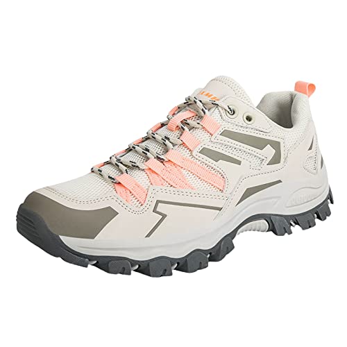 Wanderschuhe Damen Trekkingschuhe Sportschuhe Laufschuhe Turnschuhe Trainingsschuhe Bequeme Sommer Schuhe Walkingschuhe Sneaker Trailrunning Kletterschuhe Halbschuhe Leichte Atmungsaktiv Outdoor von Generisch