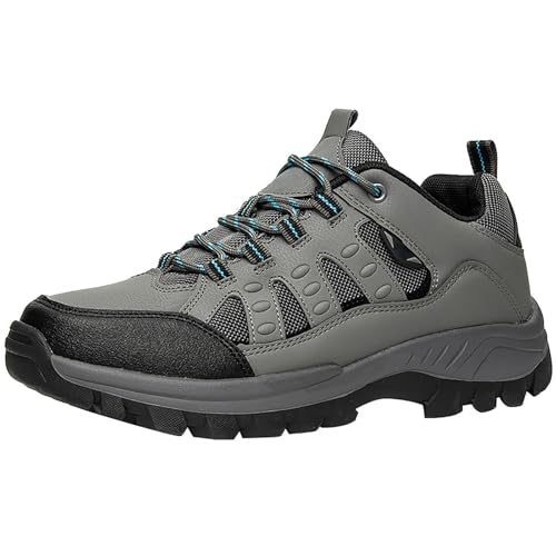 Wanderschuhe Herren Breite Füße Sportschuhe Lederschuhe rutschfest Freizeitschuhe Sommer Ausflug Wanderhalbschuhe rutschfest Trekkingschuhe Bequem Joggingschuhe Freizeit Herrenschuhe von Generisch