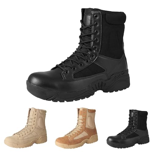 Wanderschuhe Herren Damen Gefüttert Wasserdicht: Verschleißfest Fitnessschuhe Winterschuhe Rutschfest Stiefeletten Slip On Schuhe Stiefe Trekkingschuhe Schneestiefel Bequeme Sportschuhe von Generisch