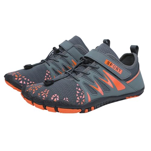 Wanderschuhe Herren Leicht - Barfußschuhe Herren Sommer Strand Atmungsaktive Trekkingschuhe rutschfest Radsportschuhe Abriebfest Kletterschuhe Trocknende Badeschuhe Bequem Fitnessschuhe von Generisch