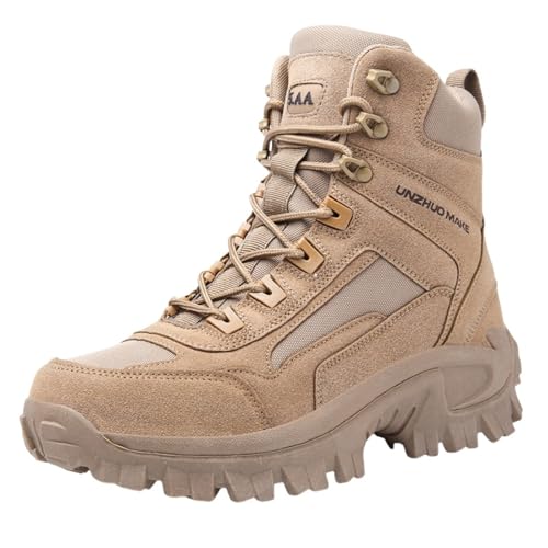 Wanderschuhe Herren Leichte Outdoor Sneaker Mode Freizeit Trekkingschuhe rutschfeste Turnschuhe VerschleißFest Breathable StraßEnlaufschuhe Dicker Sohle Sportschuhe FüR Camping Reisen von Generisch