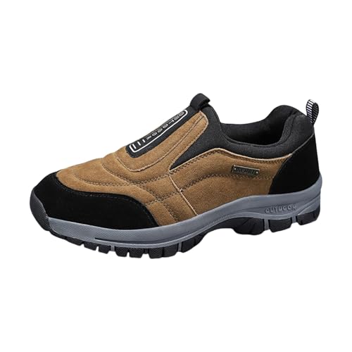 Wanderschuhe Herren Sommer 38-47 Slip-On rutschfest Trekkingschuhe Bequeme Sneaker Luftdurchlässig Laufschuhe Verschleißfest Trend Straßenschuhen Turnschuhe Bequeme Schlupfschuhe Fitnessschuhe von Generisch