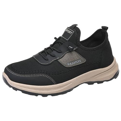 Wanderschuhe Herren Sommer Laufschuhe Atmungsaktiv Mesh Sneaker Rutschfest Walkingschuhe mit Weich Dicke Sohle Jogging Schuhe Trekkingschuhe Bequeme Freizeitschuhe mit Schnürsenkel Turnschuhe Wanderschuhe Herren Sommer Laufschuhe Atmungsaktiv Mesh Sneaker Rutschfest Walkingschuhe mit Weich Dicke Sohle Jogging Schuhe Trekkingschuhe Bequeme Freizeitschuhe mit Schnürsenkel Turnschuhe von Generisch