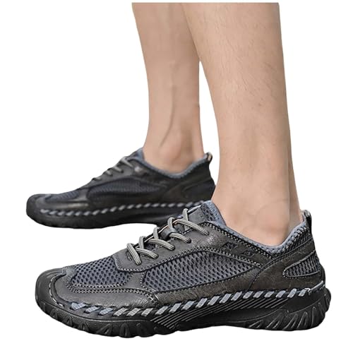 Wanderschuhe Herren Sommer Mesh Sneaker Handgefertigte Leder Sportschuhe Atmungsaktive rutschfeste Trekkingschuhe Wasserdicht Strandschuhe Leichte Outdoorschuhe Schlupfschuhe StraßEnlaufschuhe Wanderschuhe Herren Sommer Mesh Sneaker Handgefertigte Leder Sportschuhe Atmungsaktive rutschfeste Trekkingschuhe Wasserdicht Strandschuhe Leichte Outdoorschuhe Schlupfschuhe StraßEnlaufschuhe von Generisch