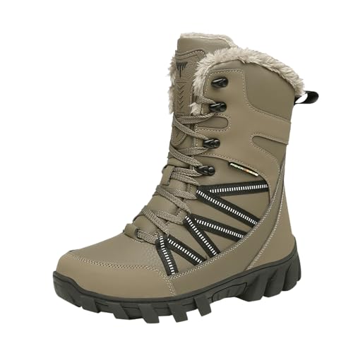 Wanderschuhe Herren Wasserdicht Hiking Shoes Bergschuhe Trekkingschuhe Leichte Winterstiefel Gefütterte Winterboots Sport Ski Schuhe Jagdstiefel Outdoor Sicherheitsstiefel von Generisch