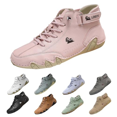 Wanderschuhe Herren Wasserdicht Schuhe Herren Damen Unsex Sneaker Ergonomischer Wasserdichter Schmerzlindernder LederBarfußschuh Orthopädische Wanderschuhe Radschuhe von Generisch