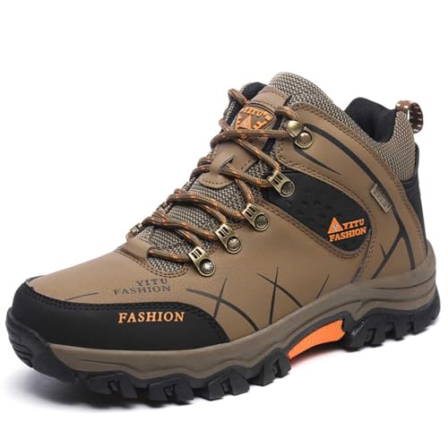 Wanderschuhe Herren Wasserdicht Trekkingschuhe Damen Wasserdichte Wanderstiefel Outdoorschuhe Männer Bequem Leicht Bergschuhe Atmungsaktiv Casual Bergstiefel für Camping von Generisch